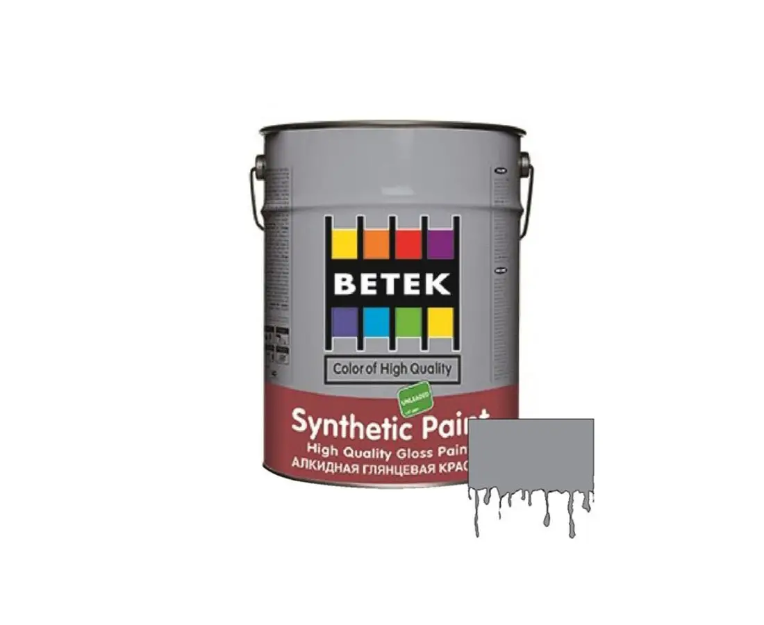 ზეთოვანი საღებავი Betek Synth. Paint 2.5ლტ #15 რუხი — ზეთის საღებავი